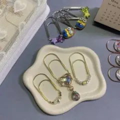 大きめ可愛い ペーパークリップ バインダー貯金 a61