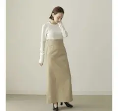 louren highwaist pencil skirt ベージュ　sサイズ