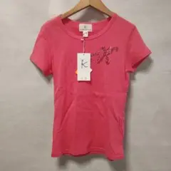 新品 組曲レディース コーラルピンク Tシャツ サイズ2(M)