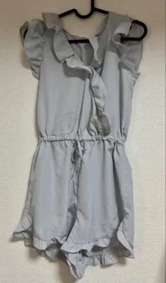 ナイスクラップ　部屋着　オールインワン　NICE CLAUP ブルーグレー