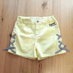 ジェニィラブ JENNI LOVE 160 ショートパンツ イエロー リボン