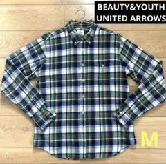 BEAUTY&YOUTH チェック柄シャツ Mサイズ