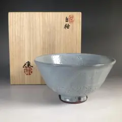 番茶碗神楽の窯奥田康博図案清水公照木箱入り