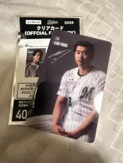 千葉ロッテマリーンズ　種市　クリアカード