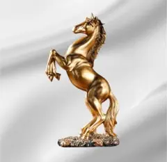 開運 風水 金運 馬の置物 ゴールド 縁起物 競馬 出世 アンティーク調 C64