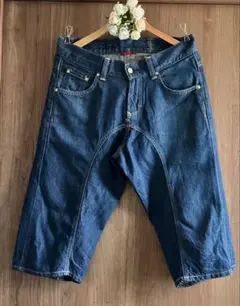 ☆EDWIN 503 サルエルハーフデニムパンツ　サイズ31 （Lサイズ相当）