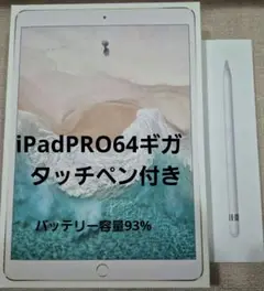 美品。iPad Pro 10.5 64GB。タッチペン付き。箱あり。その他あり。