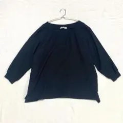【メトリーゼ】カットソー サイドスリット Ｖネック プルオーバー シンプル F