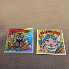 ビックリマンシール 武神ロク & メイドロン雷神 2枚セット