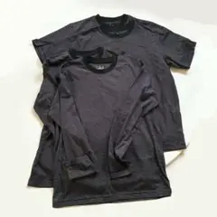 無印良品　紳士　天竺編みクルーネックＴシャツ 半袖2枚&長袖2枚　M
