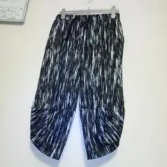 サルエルパンツ ブラックとホワイト 38