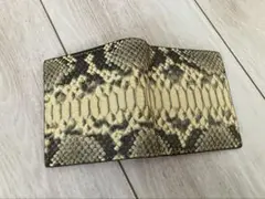 イエローパイソン　二つ折り財布