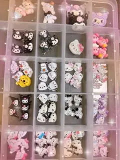 訳あり品E マイメロ クロミ シナモン カービィ ポムポムプリン ネイルパーツ