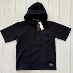 【新品】GU×UNDERCOVER ダブルフェイスパーカ（５分袖）ブラック M