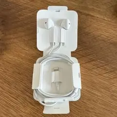 iPhone有線イヤホン 未使用品 Lightningケーブル