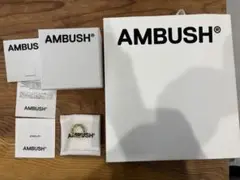 AMBUSH PAVE CLASSIC CHAIN RING Mサイズ　シルバー