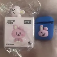 2点セット‼️BT21 COOKY モニターフィギュア AirPodsケース