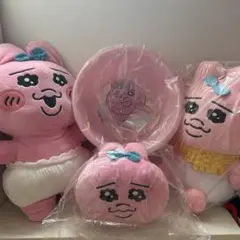 おぱんちゅうさぎ　ぬいぐるみなど4点セット