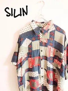 D220947 SILIN 総柄 半袖シャツ