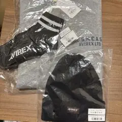 AVlREX スウェット、靴下、帽子
