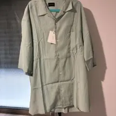 グリーンレーベルリラクシング　メンズ　シャツ　ミントグリーン