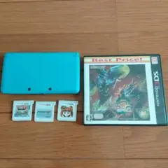ニンテンドー3DS 本体 ブルー ゲームソフト4本付き