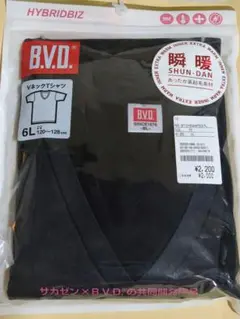 B.V.D. Vネック Tシャツ 6L