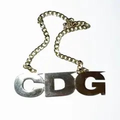 CDG エアラインロゴ ネックレス ゴールド色