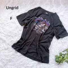 アングリッド　クルーネックTシャツ　オーバーサイズ　コットン100% ゆるダボ