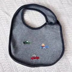 familiar ストライプ 車刺繍 スタイ