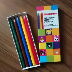 mikihouse　クーピー　ペンシル　5　サクラクレパス