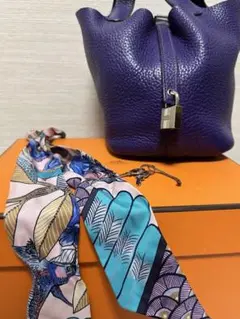 HERMES エルメス ピコタン ロック PM ハンドバッグ ヴァイオレット