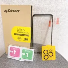 ✿iPhone14 Proガラスフィルム (2枚)＋ カメラフィルム(1枚)