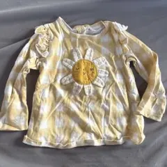 next baby 12-1876 86cm花柄フリル袖Tシャツ