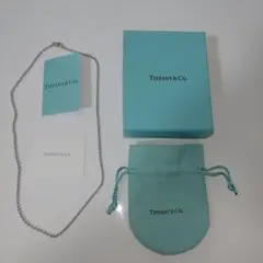 Tiffany & Co チェーン18インチ ボールチェーンネックレス シルバー