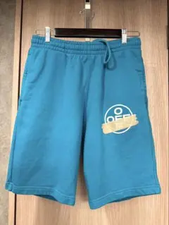 【美品】Off-White™ テープロゴ ハーフパンツ ブルー Mサイズ