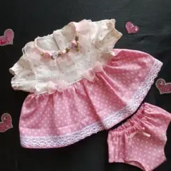 ハンドメイド（D91）ぽぽちゃんの服2点セット