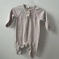 【美品】H&M ベージュロンパース 4-6M