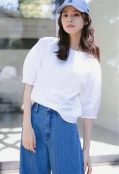 新品未使用シルケットワイドスリーブ Tシャツ