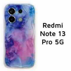 RedmiNote13Pro 5G ウェーブ ピンク ブルー マーブル