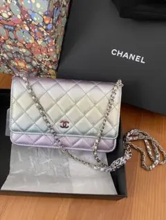 CHANEL シャネル グラデーションクラシックオンチェーンウォレット