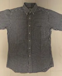 Brinkers 半袖チェックシャツ Mサイズ ネイビー/ホワイト