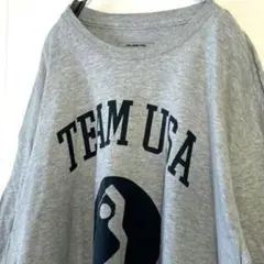 オリンピック チーム USA ゴルフ Tシャツ 2XL グレー 灰色 古着