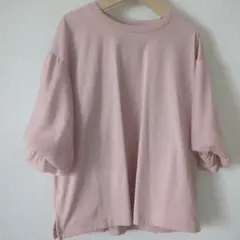 WORKMAN　ピンク 半袖Tシャツ LL袖シフォン