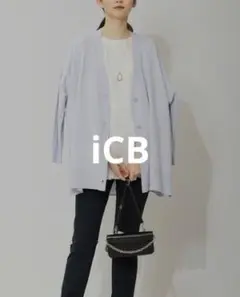 iCB アイシービー ヴィスコース ワイド カーディガン XS