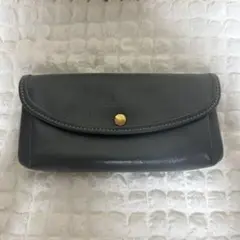 グレー レザー 長財布