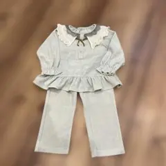 パジャマ フリル付き　長袖　厚手　女の子