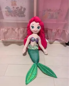 ディズニー　アリエル　ぬいぐるみ　置き物　マーメイド　シー
