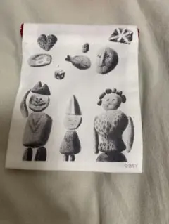レオ・レオーニ展　巾着　はまべにはいしがいっぱい