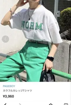 PAGEBOY NORMプリントTシャツ　新品